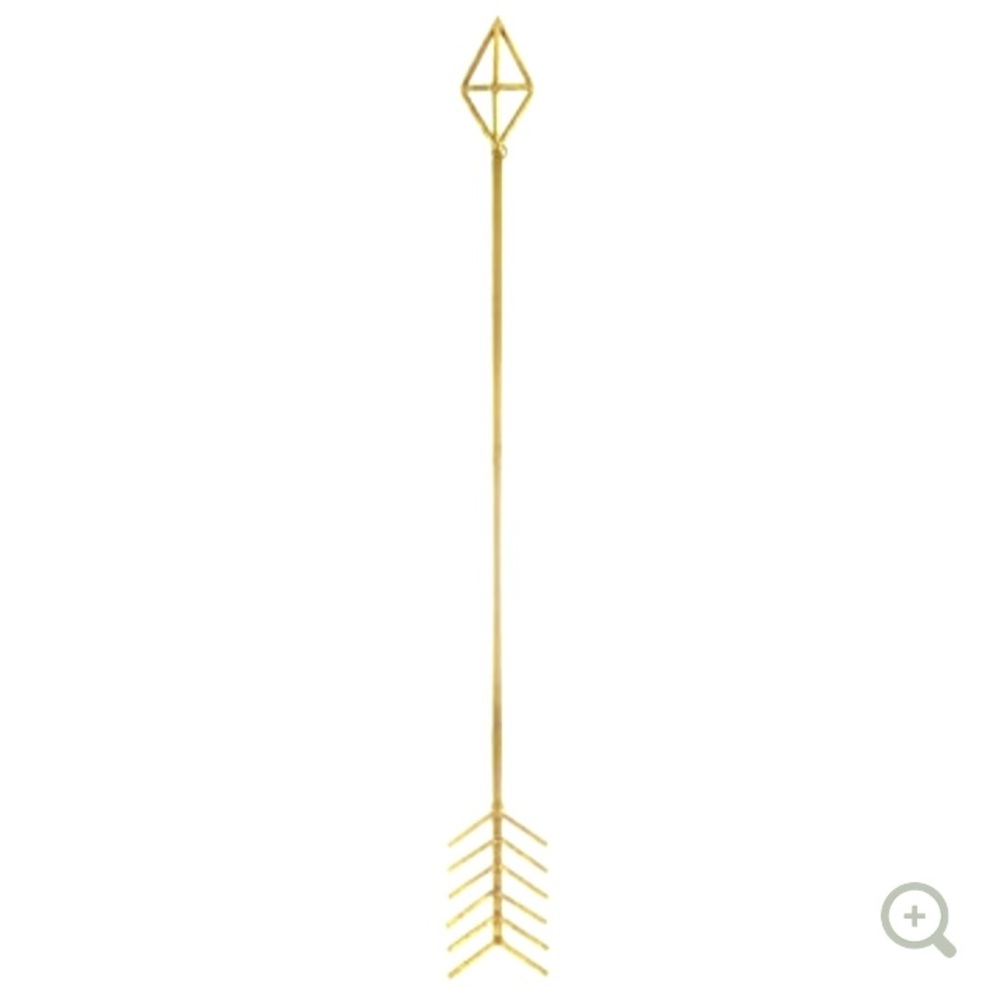 Gold Arrow Metal Wall Decor